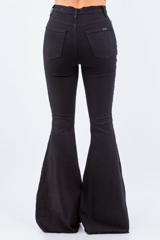 Stilla | Bell Bottom Jeans I Sort