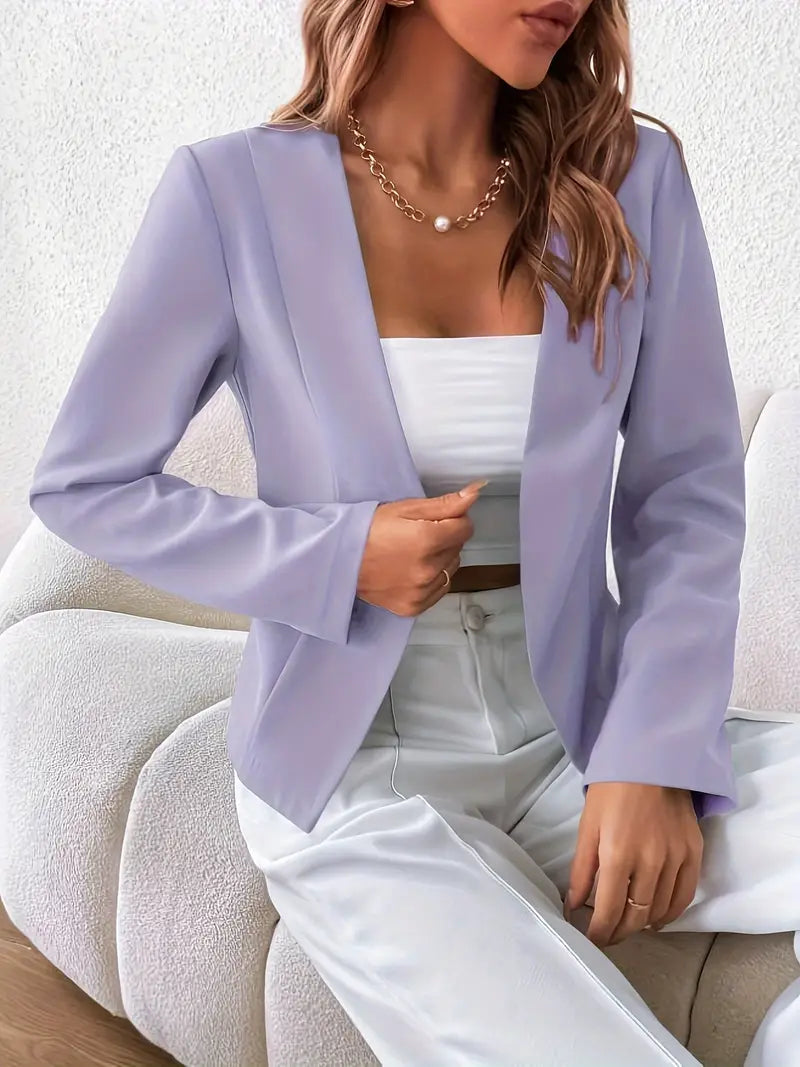 Stilla | Smart Professionel Blazer Med Åben Foran og Lange Ærmer