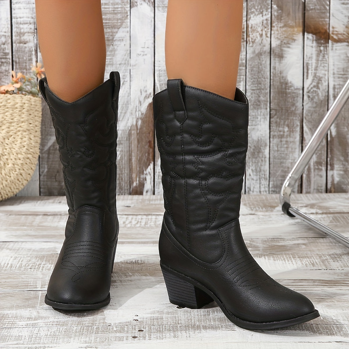 Stilla | Dame Cowboy Boots Med Hæl