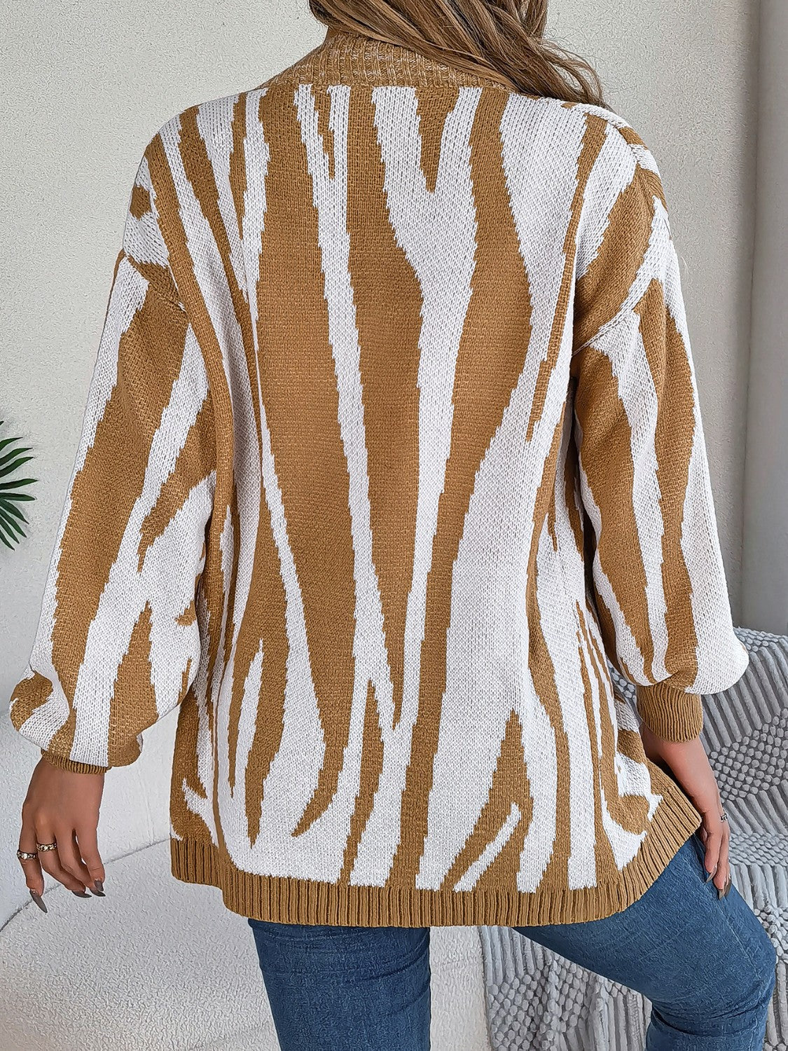 Stilla | Front Dyreprint Cardigan