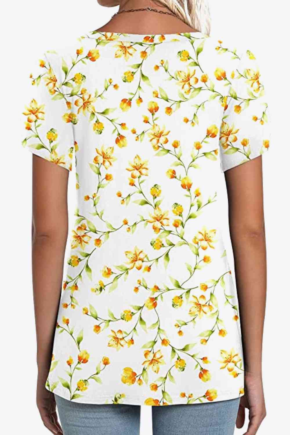 Stilla | Petal Sleeve V-hals Bluse