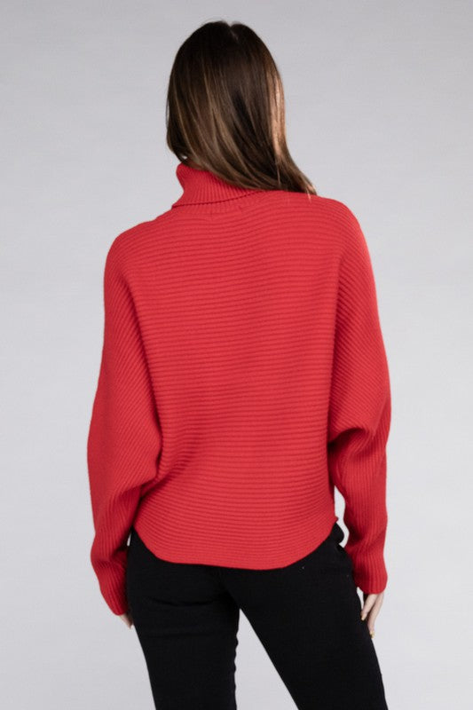 Stilla | Dolman Ærme Turtleneck Sweater