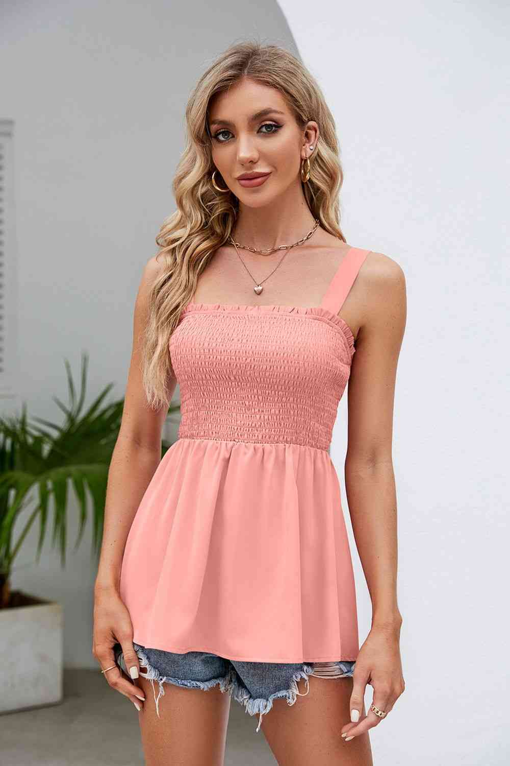 Stilla | Square Neck Babydoll Tank