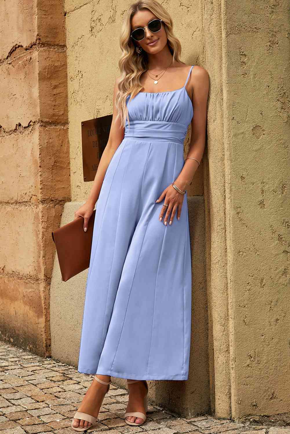 Stilla | Stropbundet sømdetalje jumpsuit