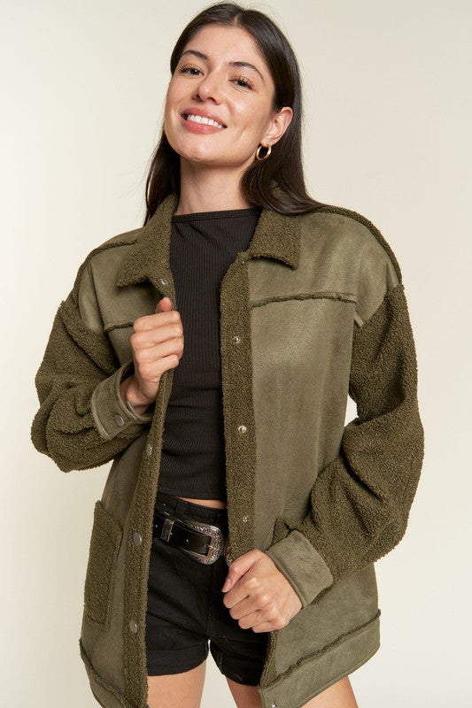 Stilla | Pels- Og Suede Jakke