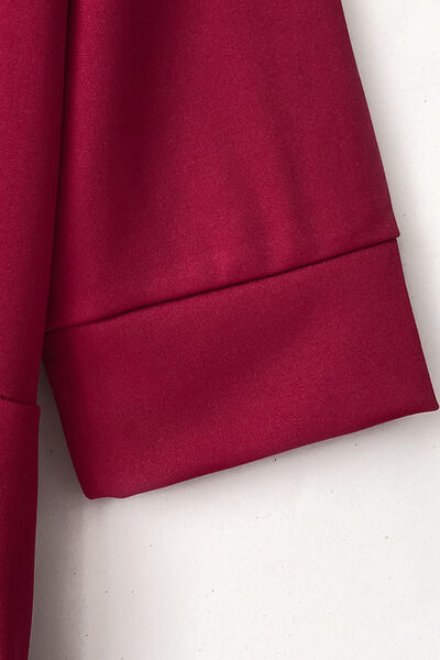 Stilla | Neck Tie-livvidde Halv Ærme Jumpsuit
