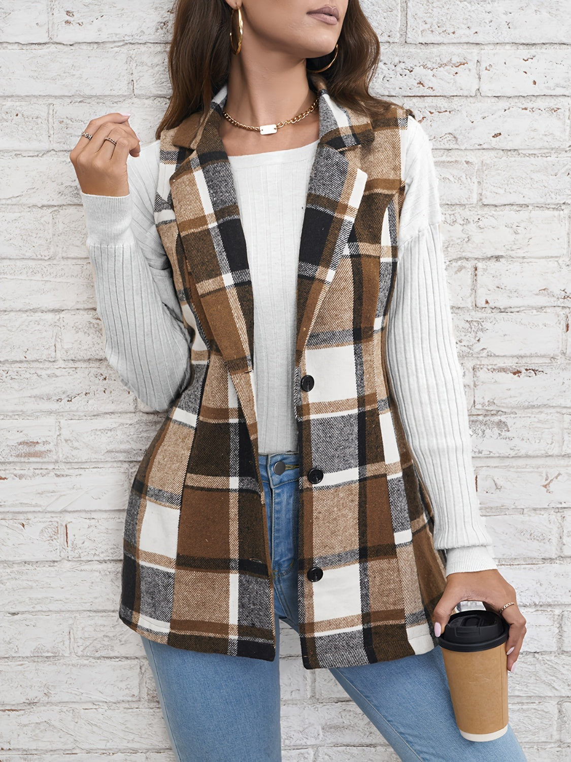 Stilla | Button Down Vest Frakke