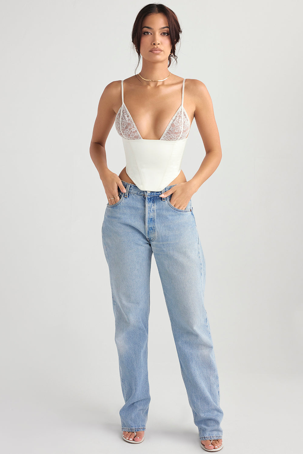 Stilla | Ivory Satin Korset