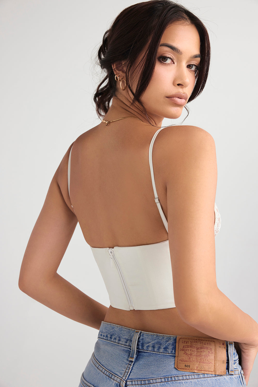 Stilla | Ivory Satin Korset
