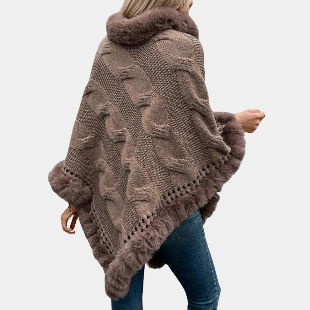 Stilla | Blød Poncho Sjal til Kvinder
