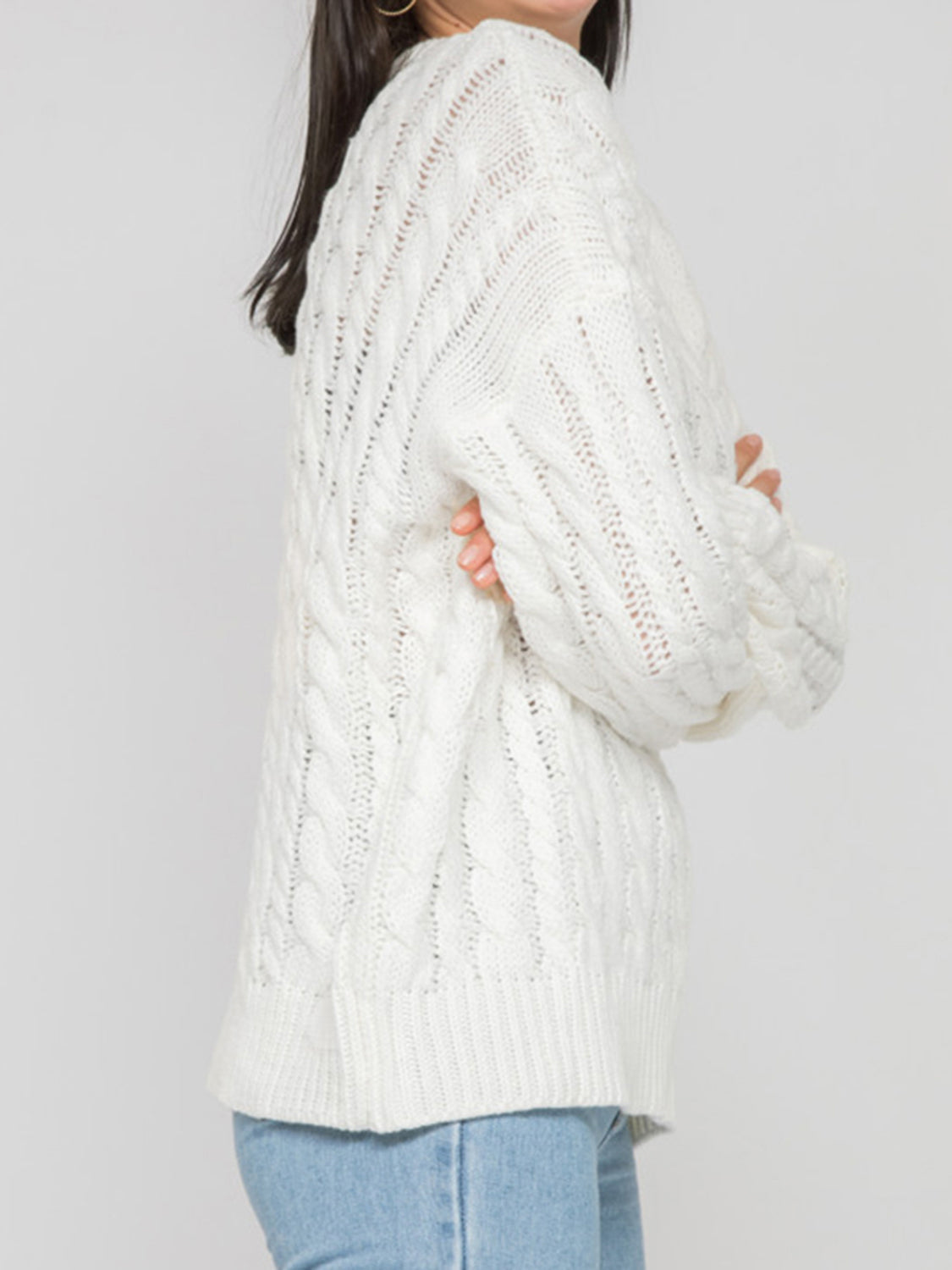 Stilla | Rund Ærme Kabel-Strik Sweater