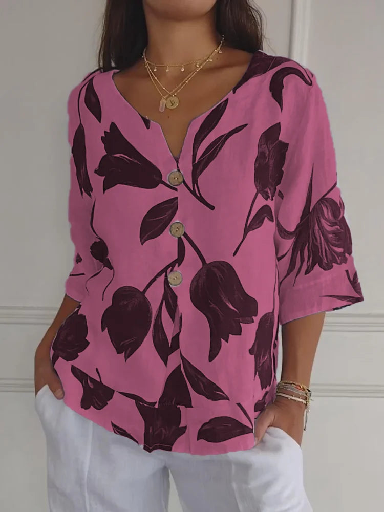 Stilla | Fashionable Blouse with V-Neck