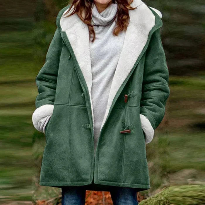 Stilla | Cashmere Frakke Med Hætte