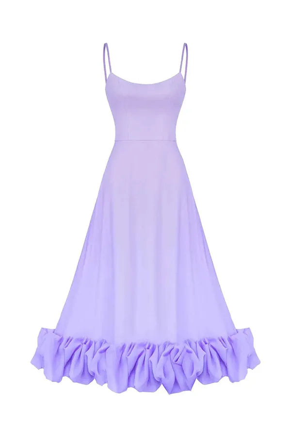 Stilla | Girl Flounce Bustier Banket Fest Midi Kjole