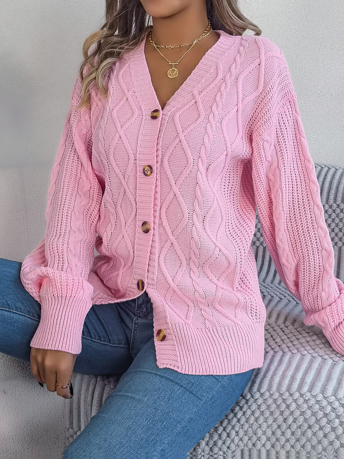 Stilla | Strik Langærmet Cardigan
