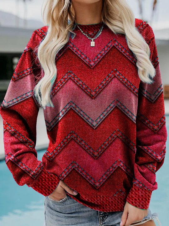 Stilla | Geometrisk Cashmere Sweatshirt