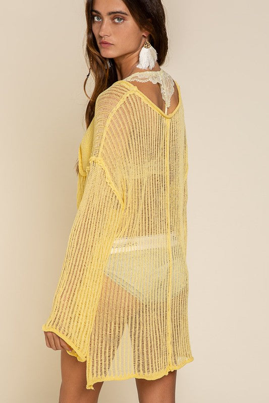Stilla | Fit Gennemsigtig Båd Hals Sweater