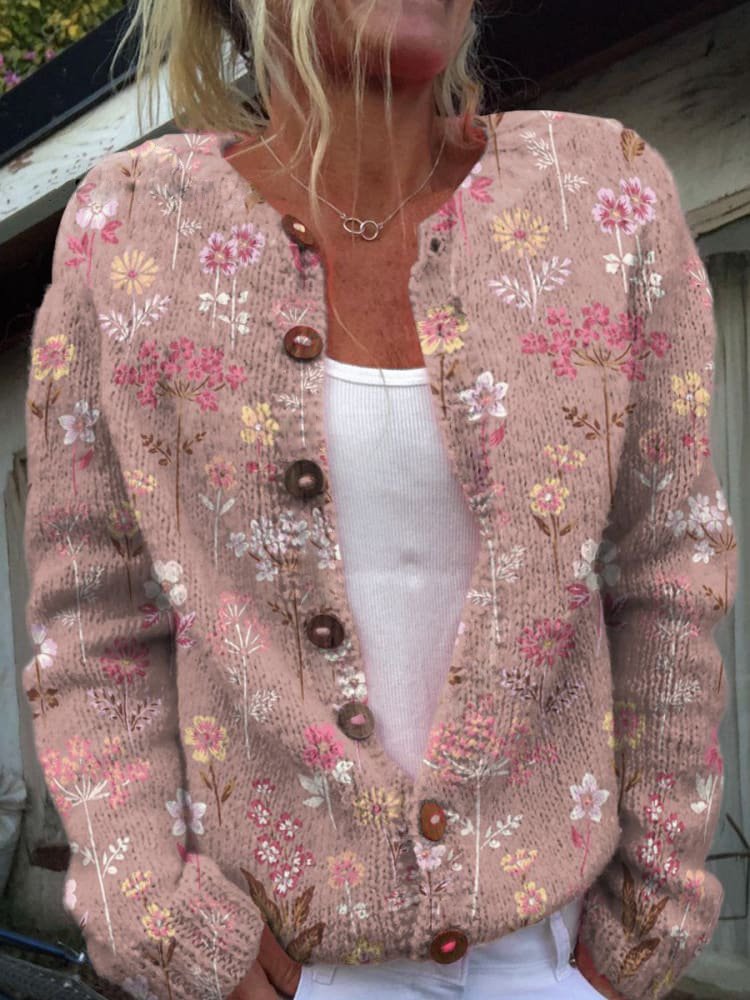 Stilla | Cardigan med Blomstermønster