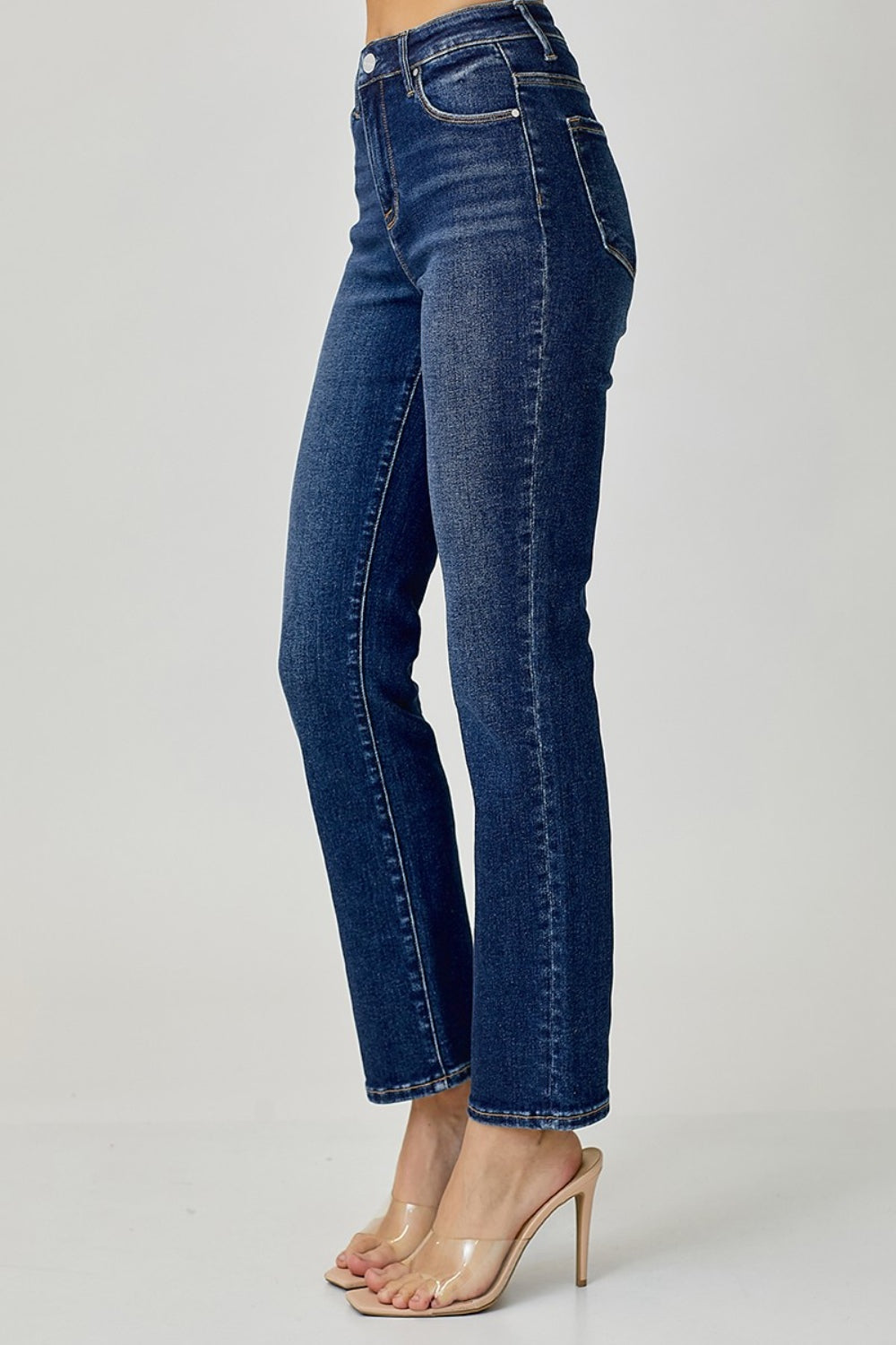 Stilla | Full Size Høj Talje Lige Jeans