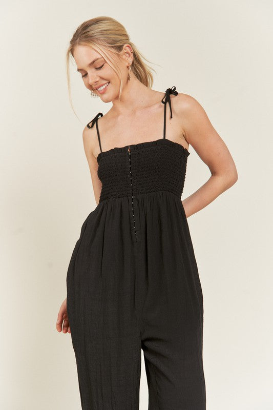 Stilla | Tie Strap Jumpsuit