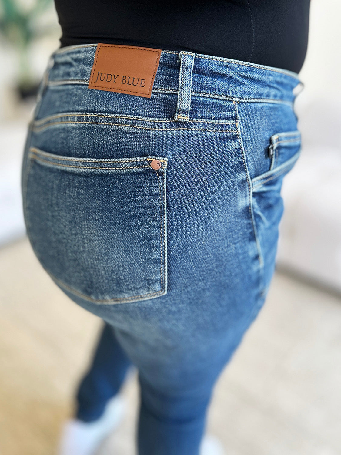 Stilla | Blå Fuld Størrelse Høj Talje Skinny Jeans