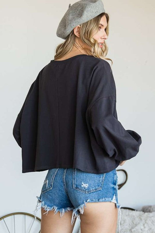 Stilla | Face Lange Ærme Crop Top