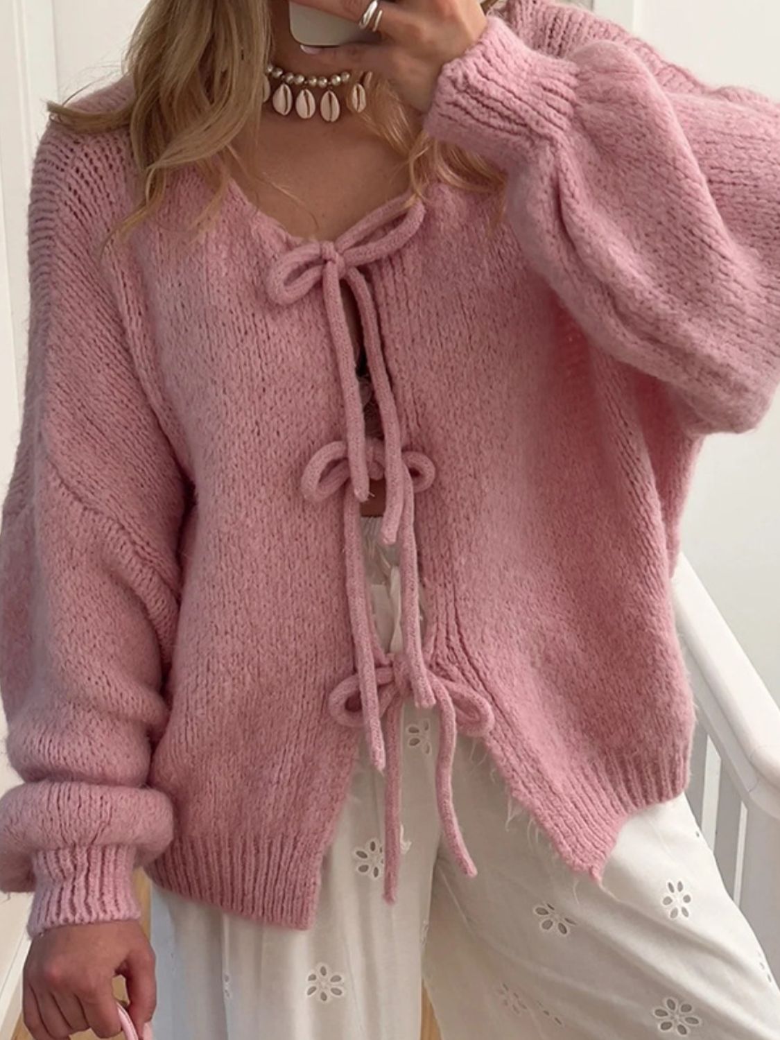 Stilla | Langærmet Dropped Shoulder Cardigan