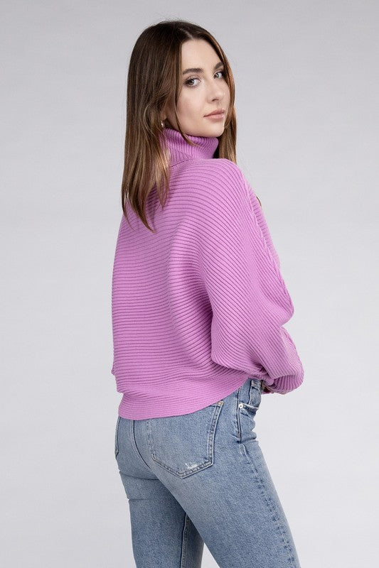 Stilla | Dolman Ærme Turtleneck Sweater