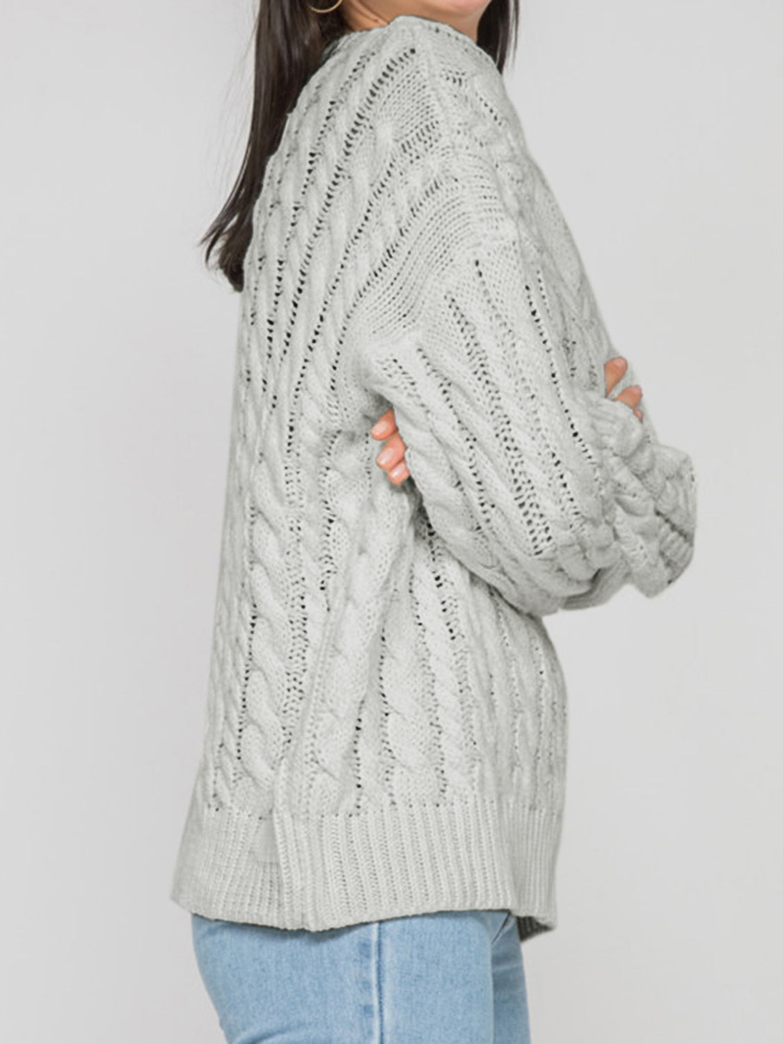 Stilla | Rund Ærme Kabel-Strik Sweater