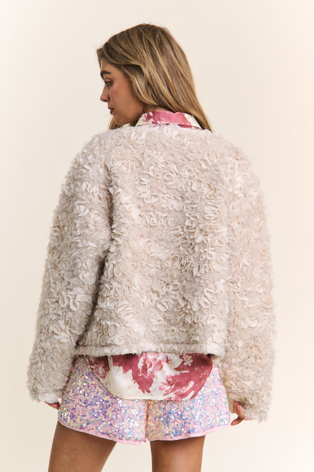 Stilla | Mixed Fabric Chic Jakke