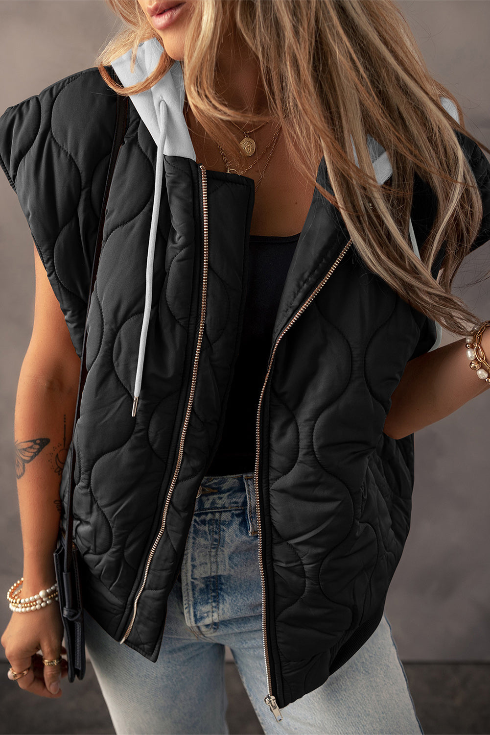 Stilla | Lynlås Dunker Vest Kappe