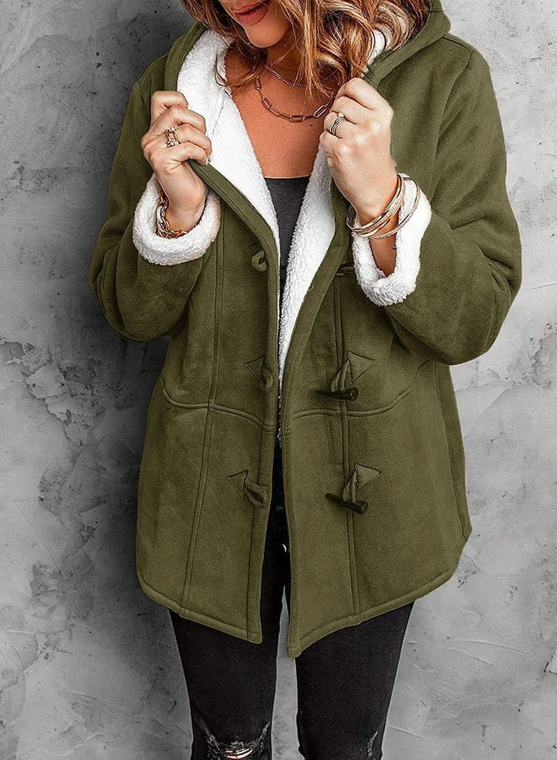 Stilla | Cashmere Frakke Med Hætte