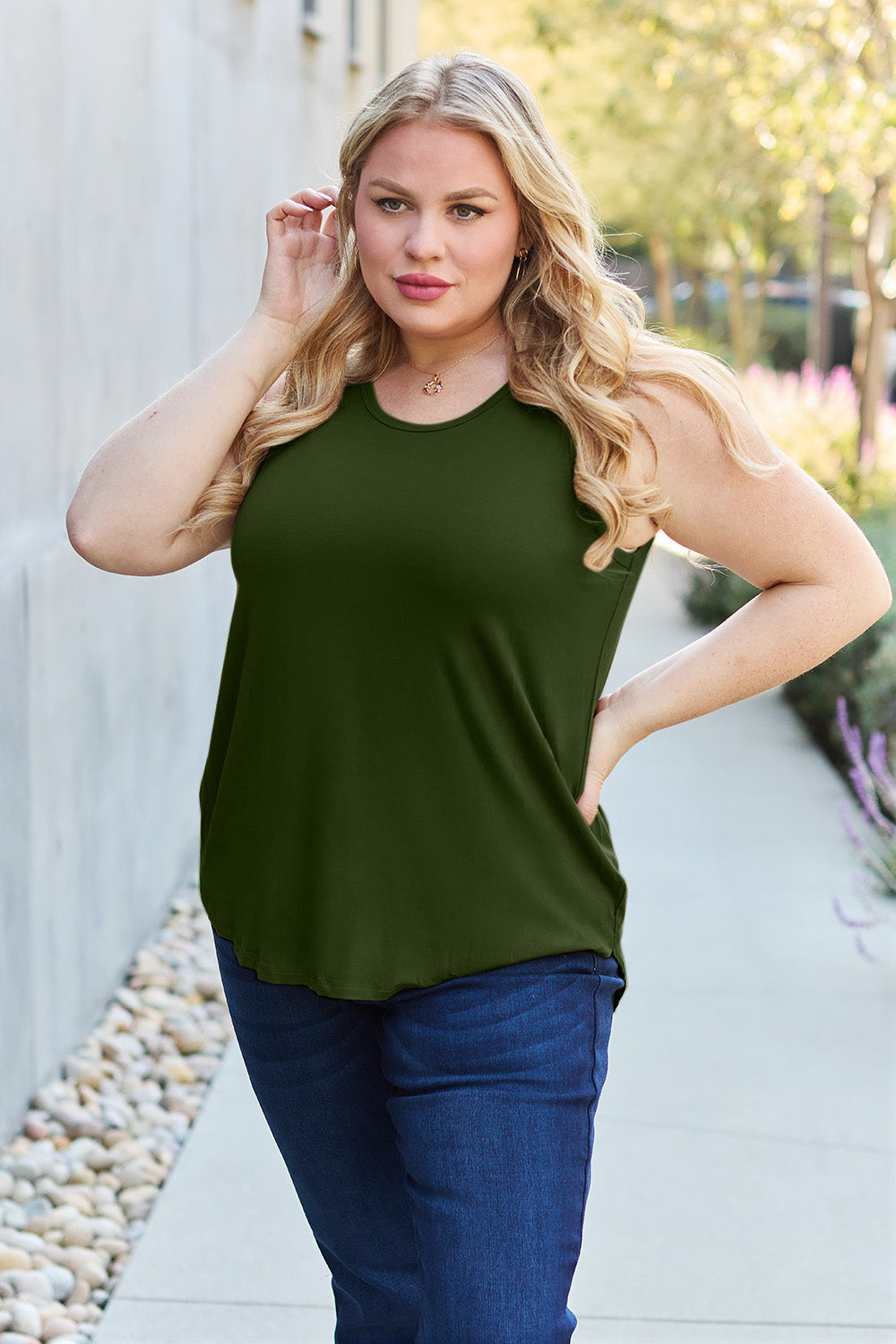 Stilla | Bae Full Size Rund Hals Tanktop