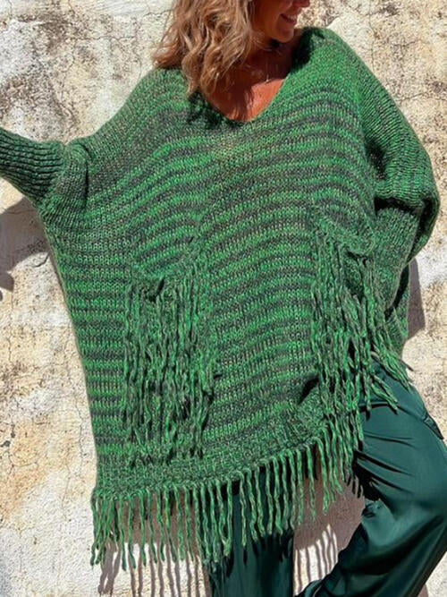 Stilla | Detalje Langærmet Sweater Med Lommer