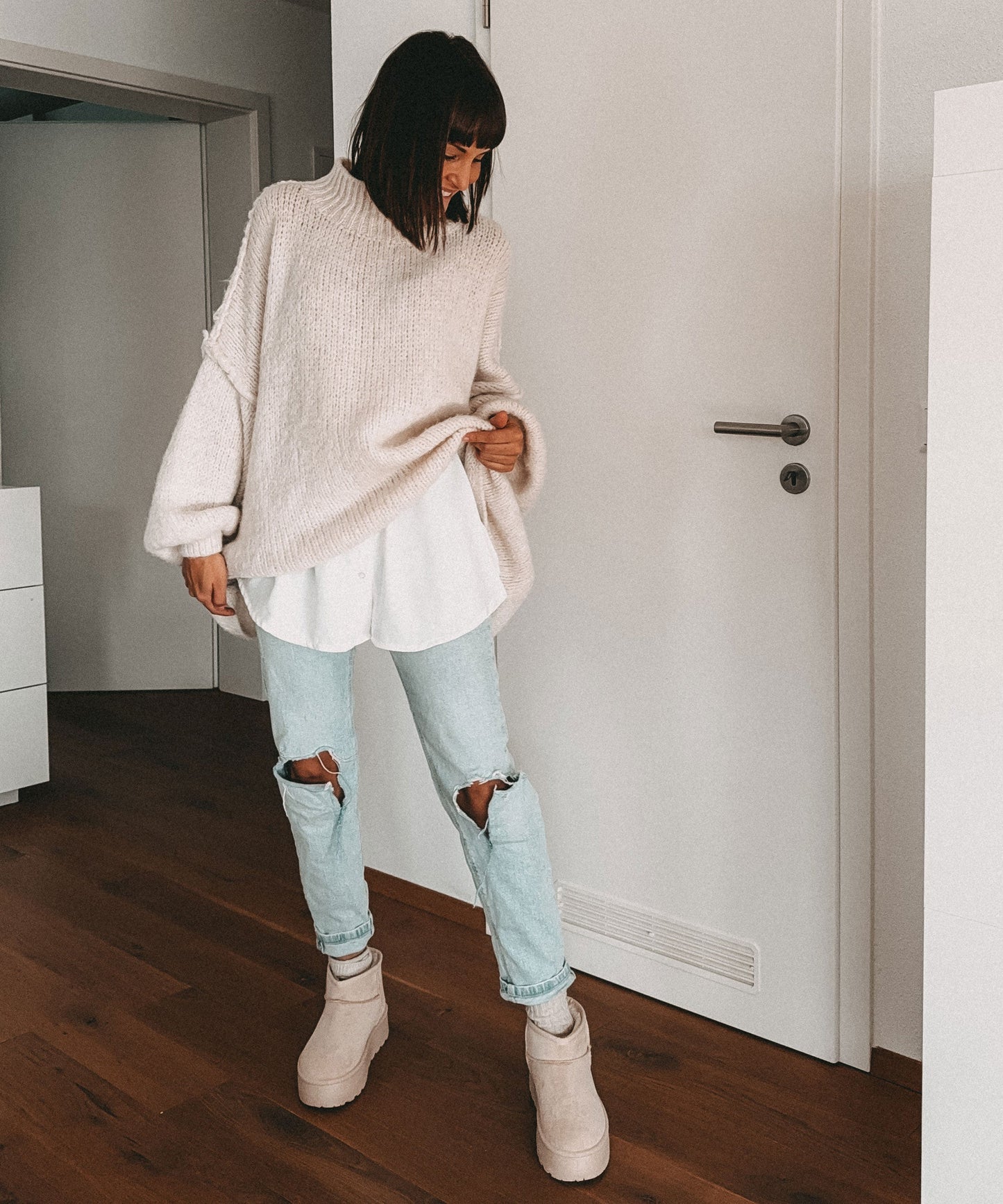 Stilla | Elegant Bluserock Hvid