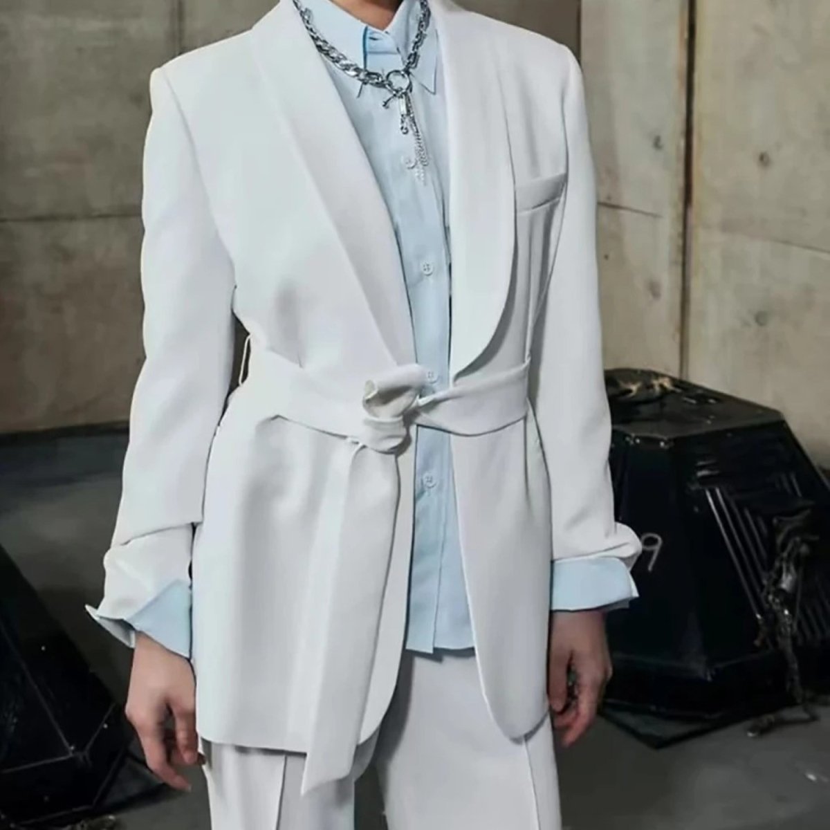 Stilla | blazer og buksesæt i homewear stil Bianca