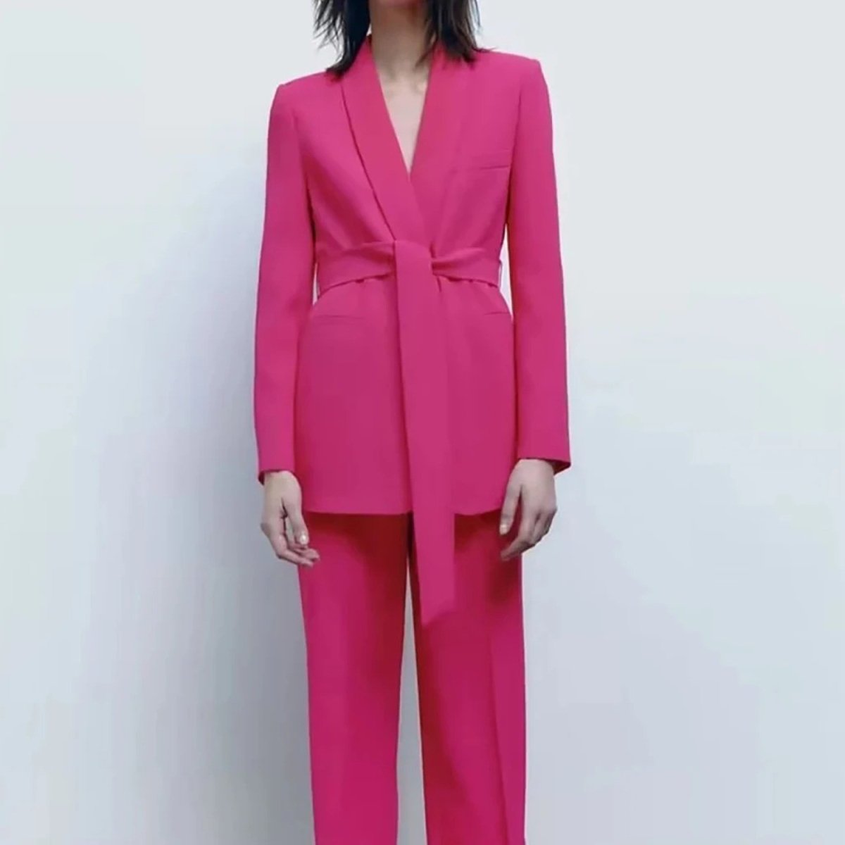 Stilla | blazer og buksesæt i homewear stil Bianca