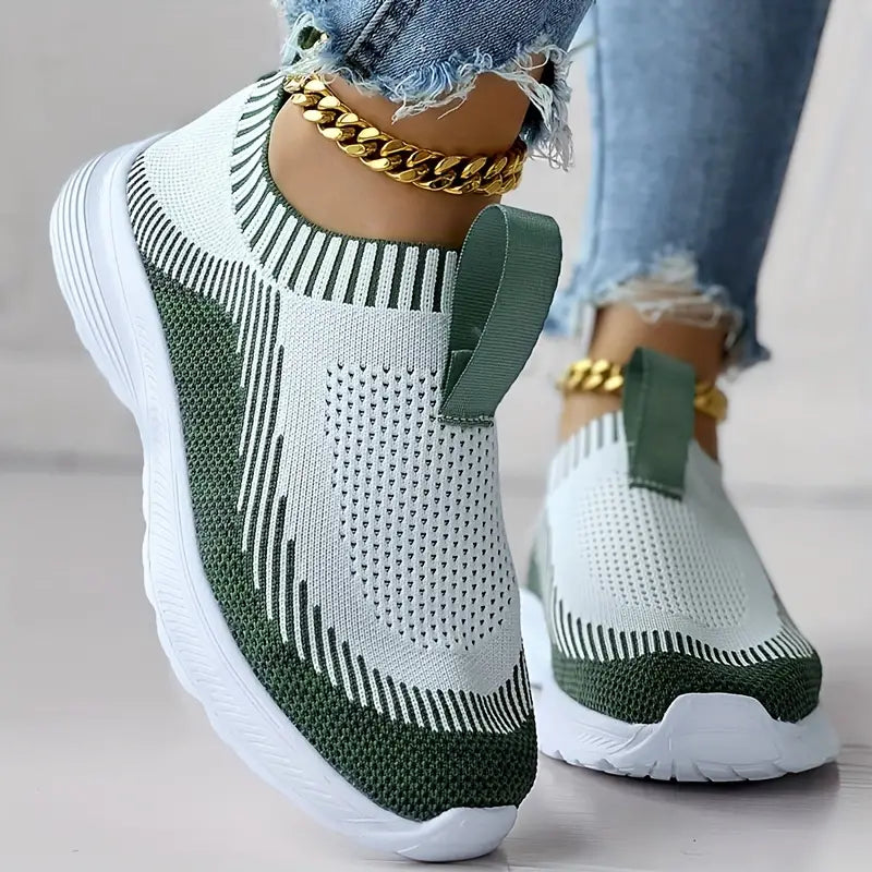 Stilla | Elegante Strik Sneakers Til Kvinder Model Claire Afslappet Og Stil