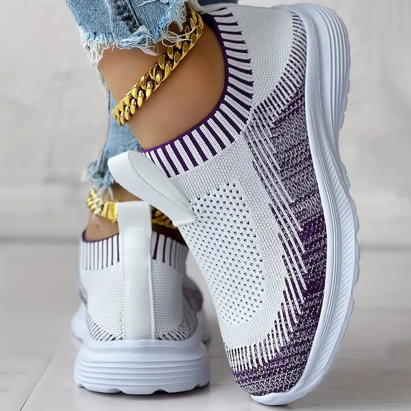 Stilla | Elegante Strik Sneakers Til Kvinder Model Claire Afslappet Og Stil