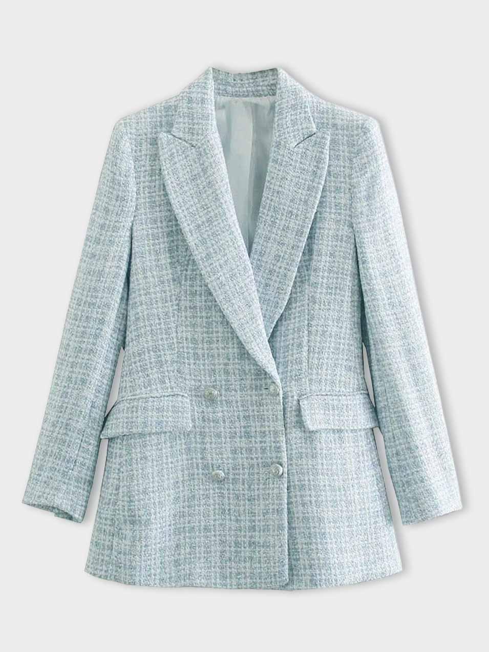 Stilla | Ternet Tweed Blå Jakke