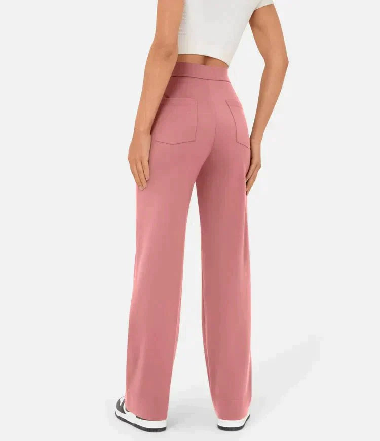 Stilla | Elastische Broek Met Hoge Taille