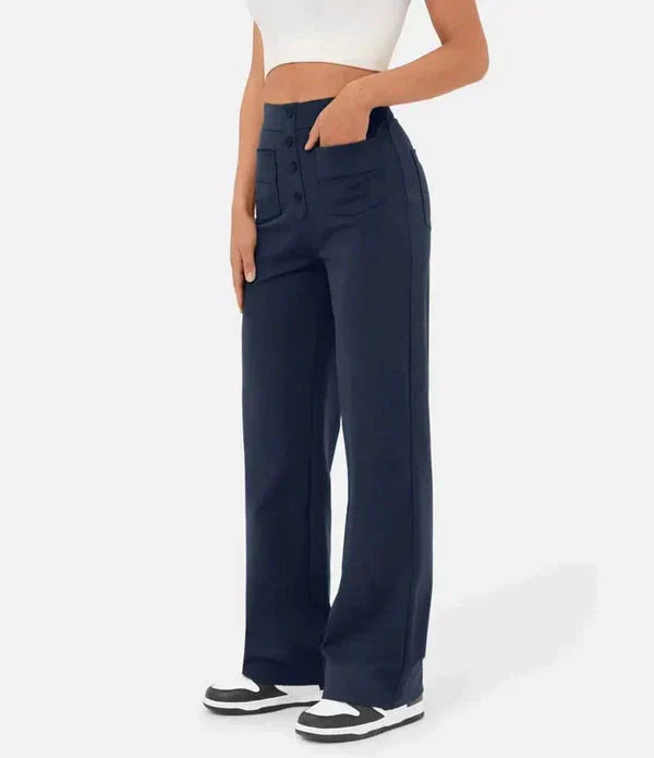 Stilla | Dame Button Down Bukser