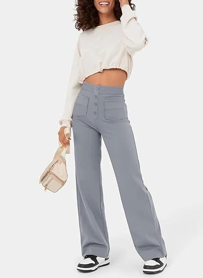 Stilla | Elastische Broek Met Hoge Taille