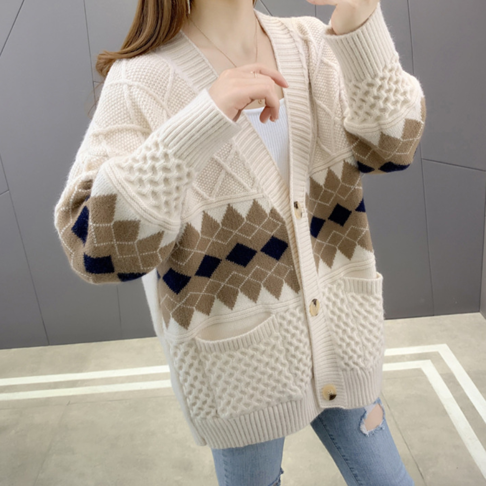 Stilla | Elegant Strikket Cardigan Til Damer