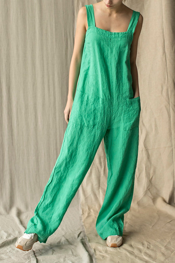 Stilla | Square Neck Lommer Dungarees Jumpsuits