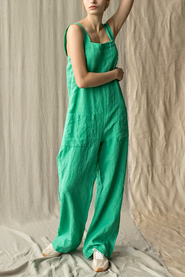 Stilla | Square Neck Lommer Dungarees Jumpsuits