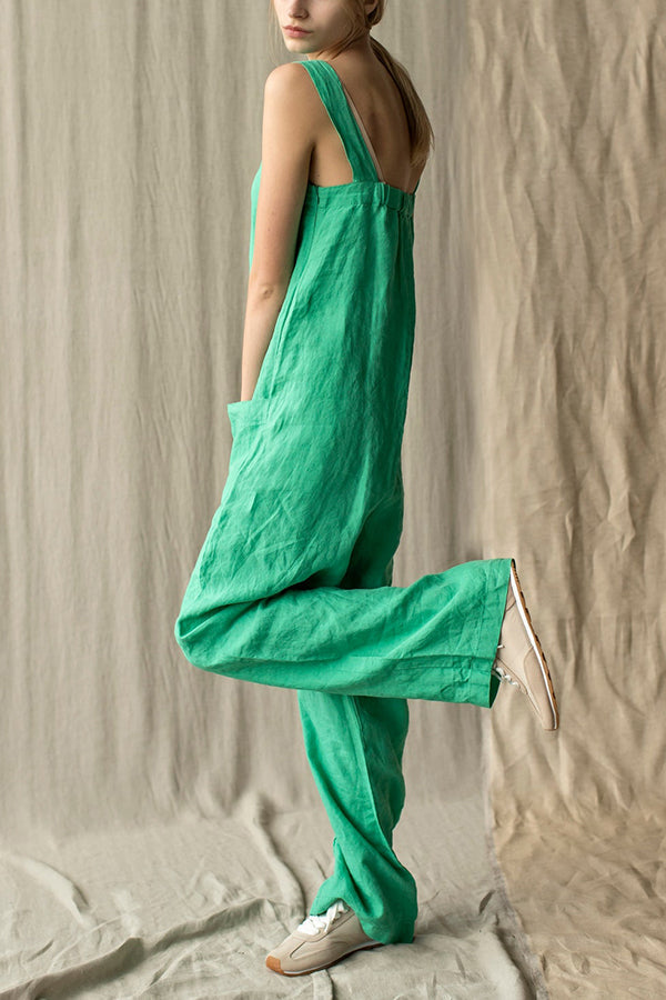Stilla | Square Neck Lommer Dungarees Jumpsuits