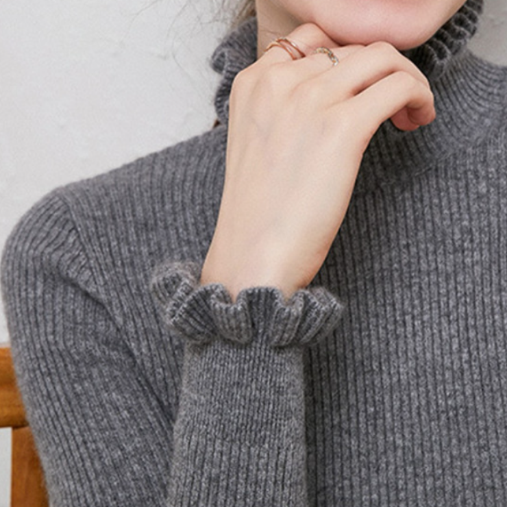 Stilla | Cashmere-Trøje med Rullekrave