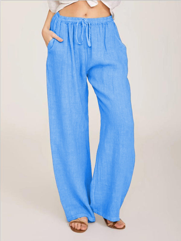 Stilla | Cotton Loose Pocket Drawstring Pyjamas Bukser
