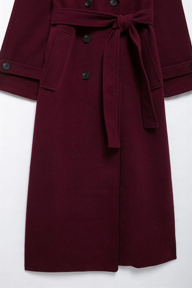 Stilla | Bordeaux Trenchcoat Til Damer